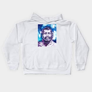 Ramakrishna Snowy Portrait | Ramakrishna Artwork 12 Kids Hoodie